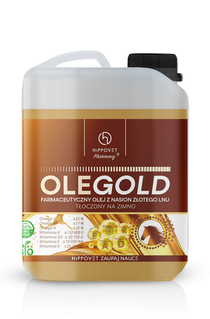 Hippovet Pharmacy OLEGOLD olej lniany z wit ADEK